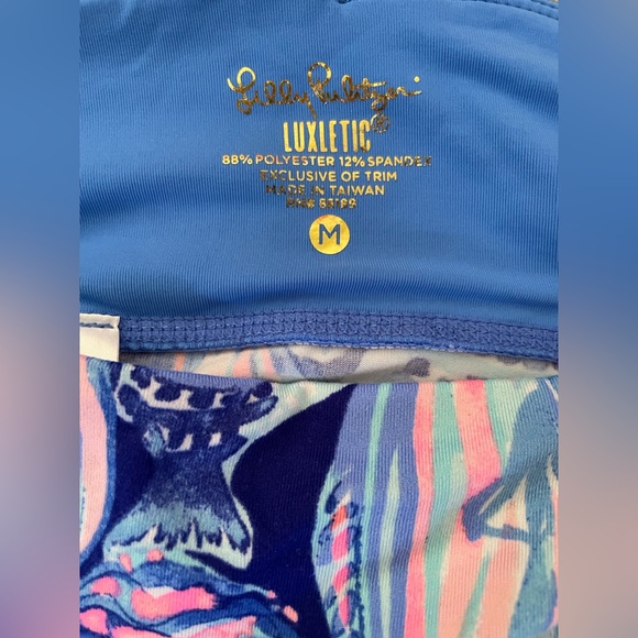 Lilly Pulitzer Women’s Medium Luxletic Tamara legging in Twilight Blue Scale Up - Picture 3 of 16